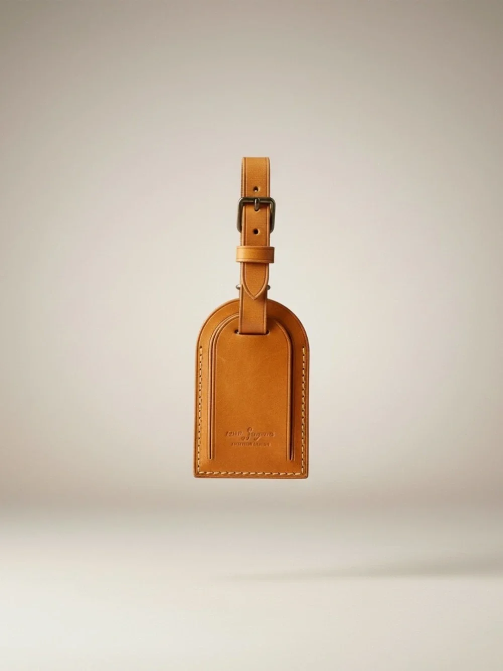 Louis Vuitton Leather Luggage Tag - Picture 3 of 10
